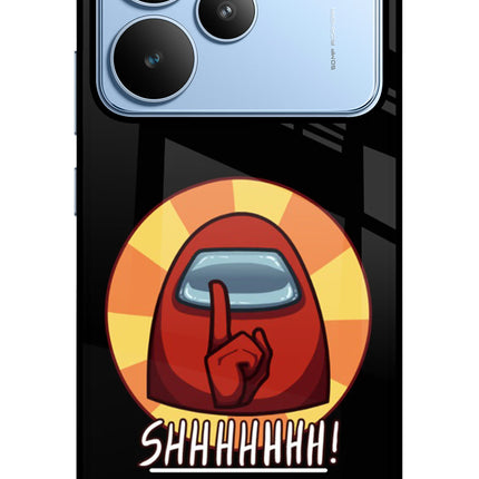 Among Us Shhh! Realme P4 Glass Case