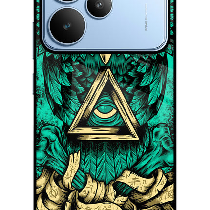 Green Owl Realme P4 Glass Case