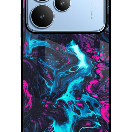Abstract Realme P4 Glass Case