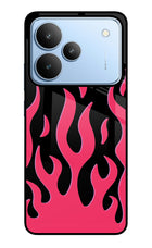 Fire Flames Realme P4 Glass Case