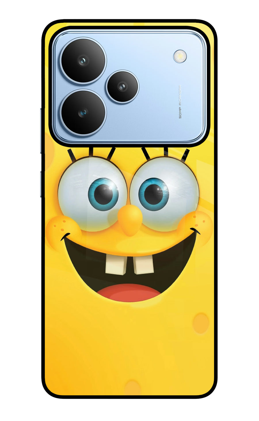 Sponge 1 Realme P4 Back Cover, Glass case