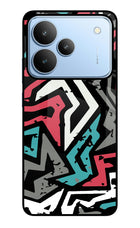 Geometric Graffiti Realme P4 Glass Case