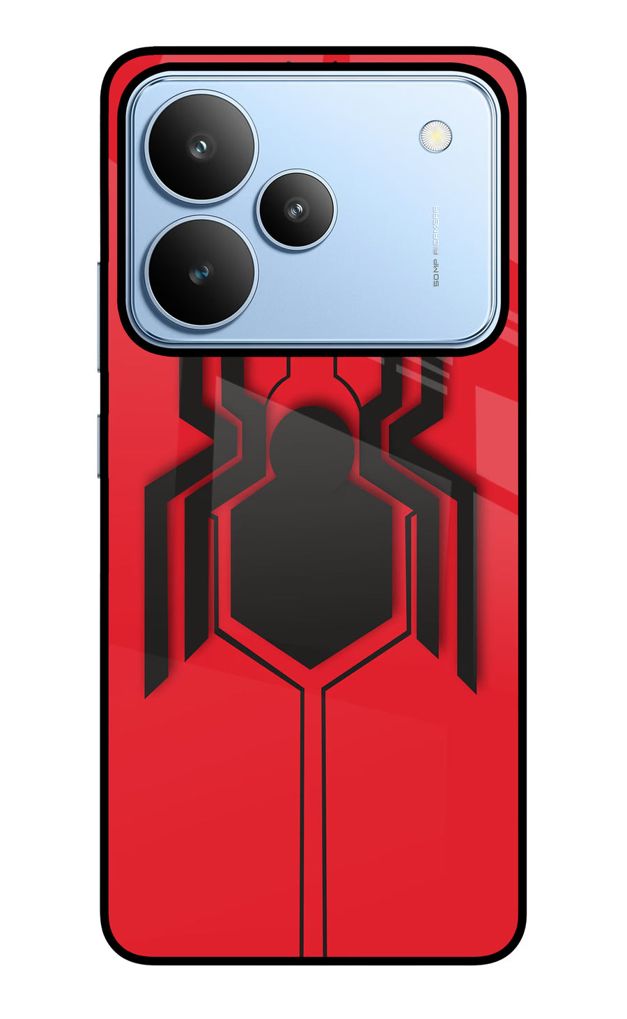 Spider Realme P4 Back Cover, Glass case