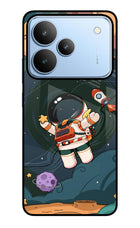 Cartoon Astronaut Realme P4 Glass Case