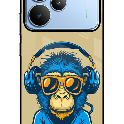 Monkey Headphone Realme P4 Glass Case