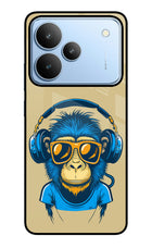 Monkey Headphone Realme P4 Glass Case
