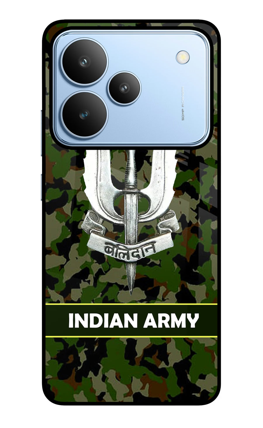 Balidan Indian Logo Realme P4 Back Cover, Glass case