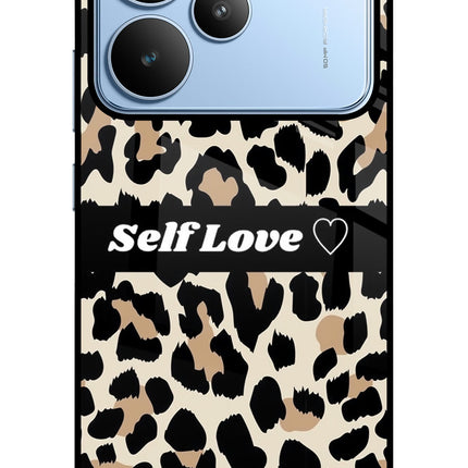 Leopard Print Self Love Realme P4 Glass Case