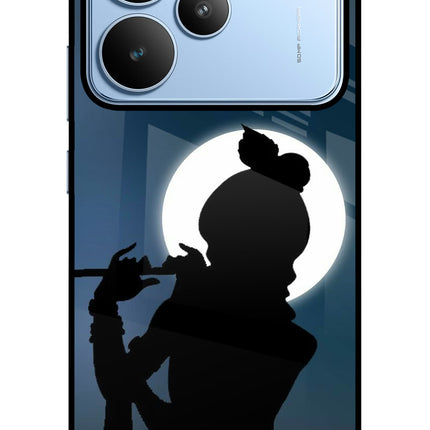 Shri Krishna Silhouette Realme P4 Glass Case
