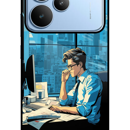 Focused Hustler (AI Generated) Realme P4 Glass Case