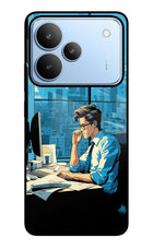 Focused Hustler (AI Generated) Realme P4 Glass Case