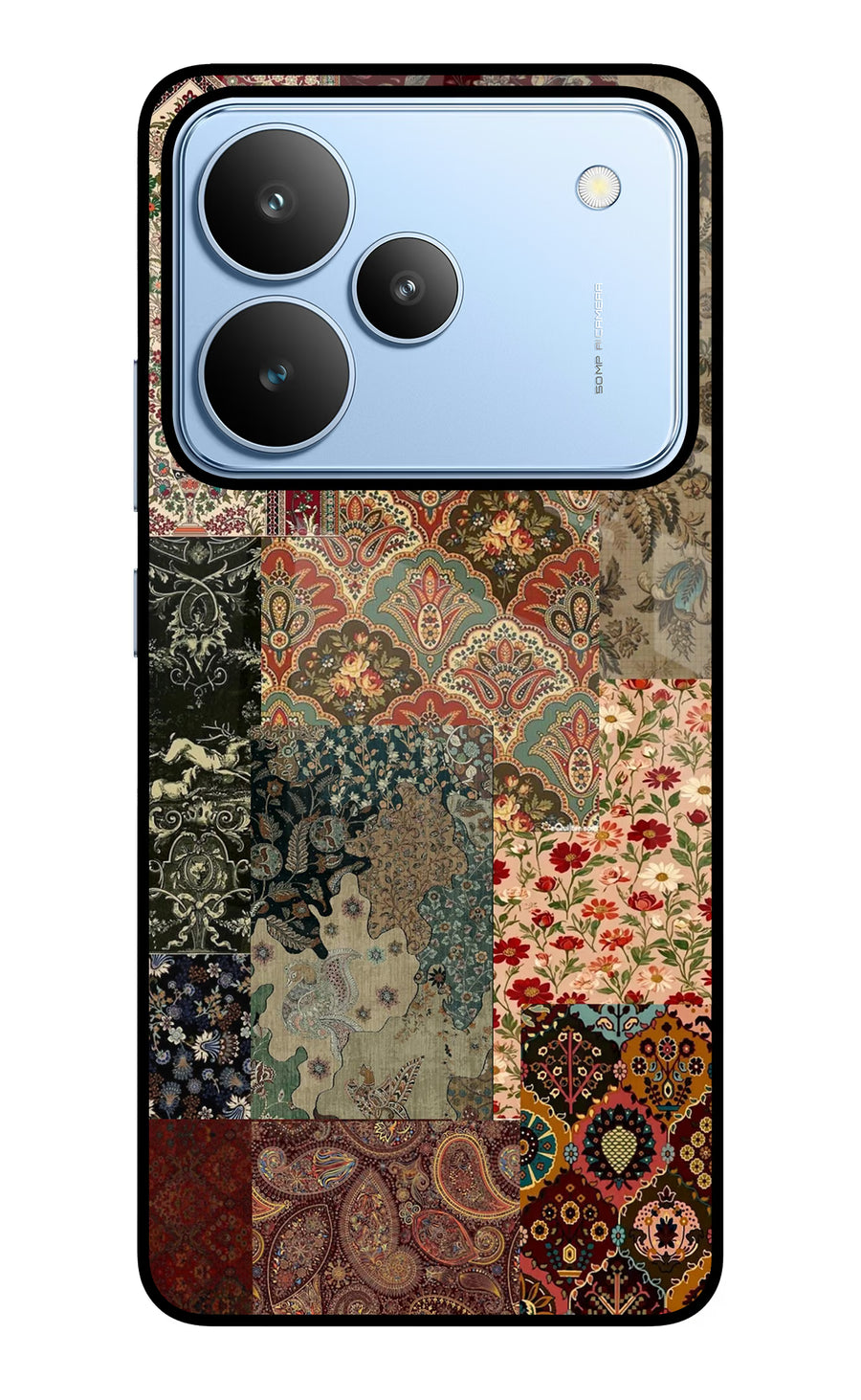 Desi Print Realme P4 Back Cover, Glass case