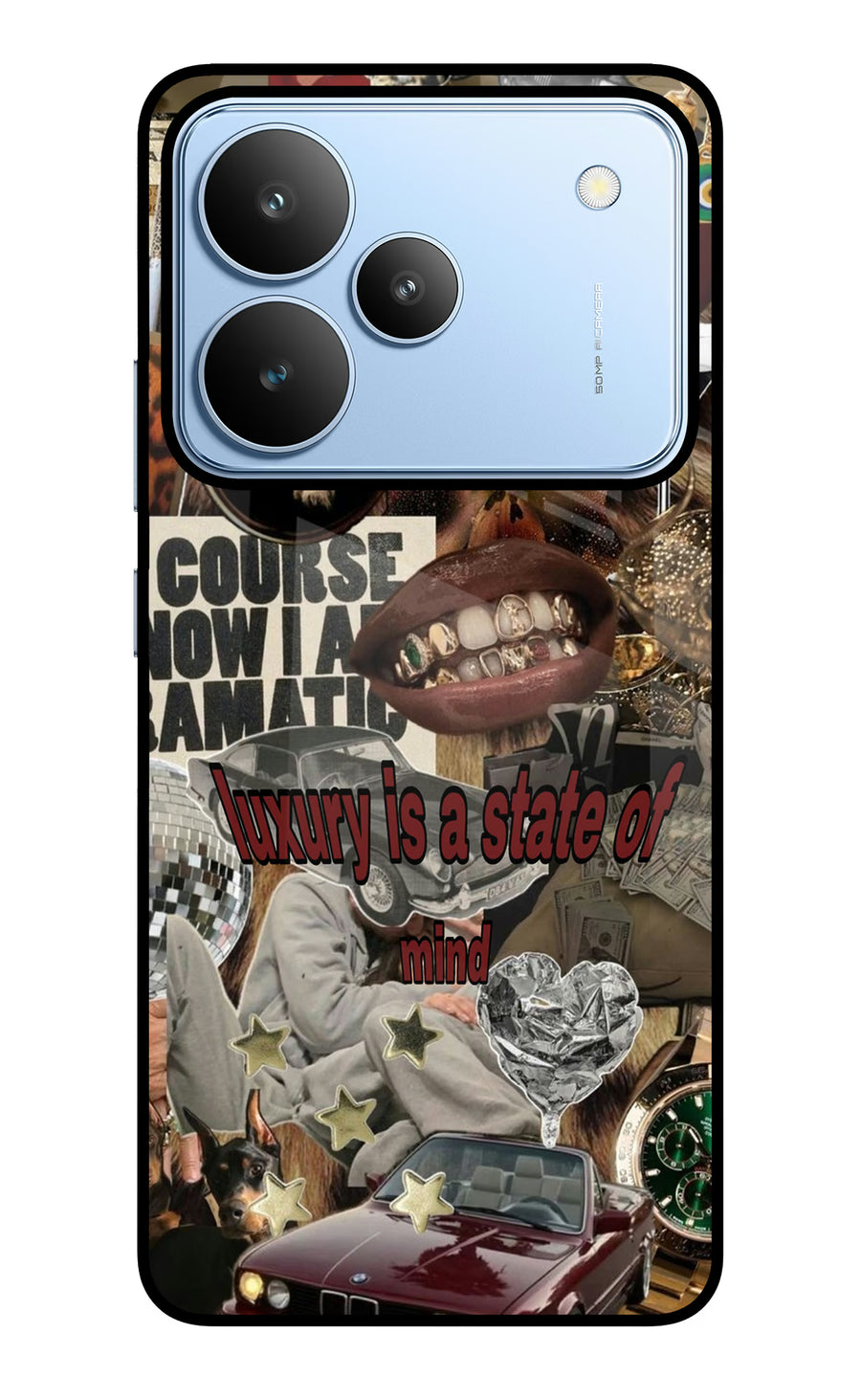 Luxury Realme P4 Back Cover, Glass case