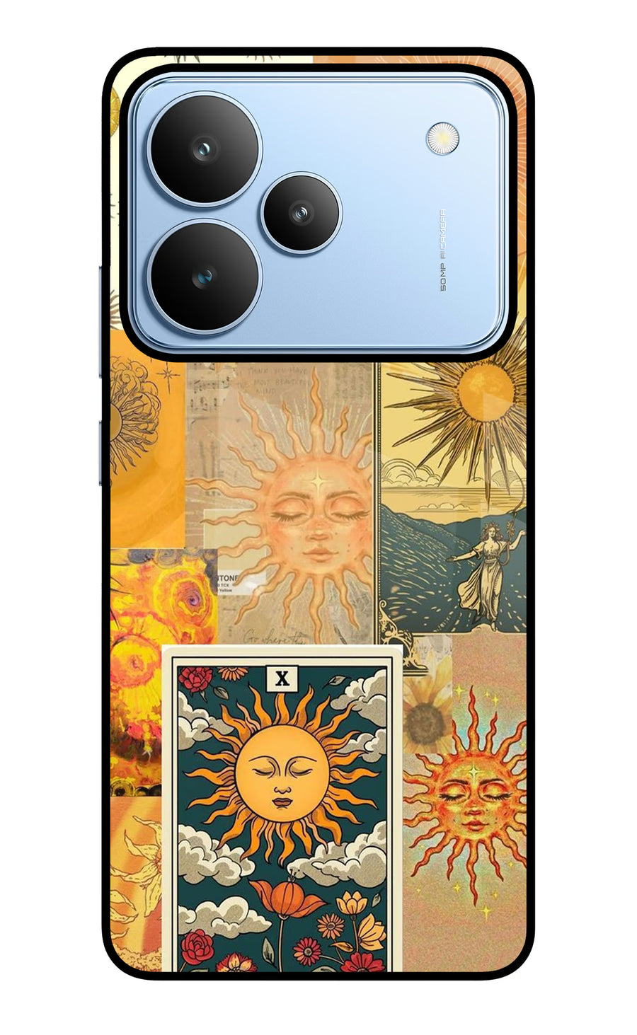 Sun Realme P4 Back Cover, Glass case
