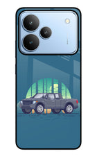 Retro Garage Vibe Realme P4 Glass Case