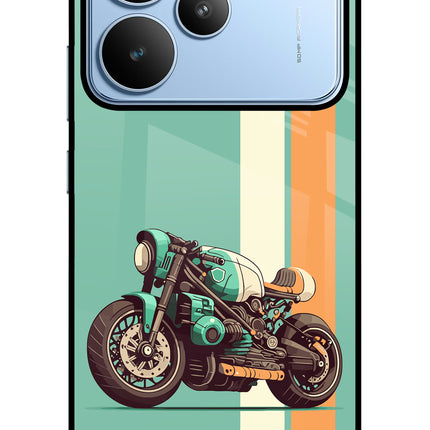 Striped Moto Drift Realme P4 Glass Case