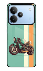 Striped Moto Drift Realme P4 Glass Case