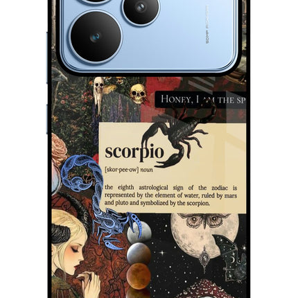 Scorpio Zodiac Realme P4 Glass Case