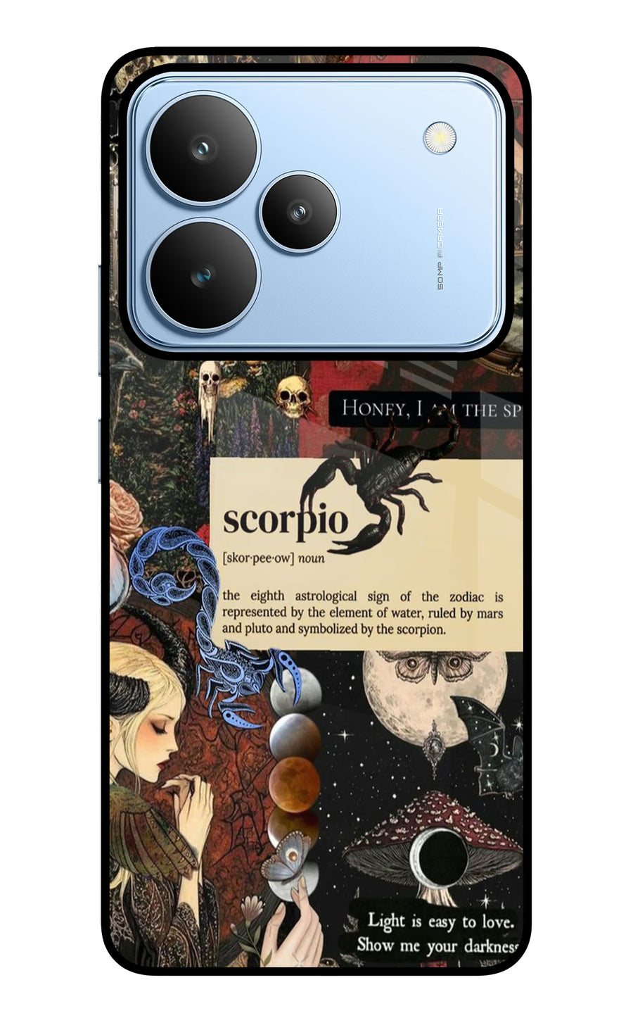 Scorpio Zodiac Realme P4 Back Cover, Glass case