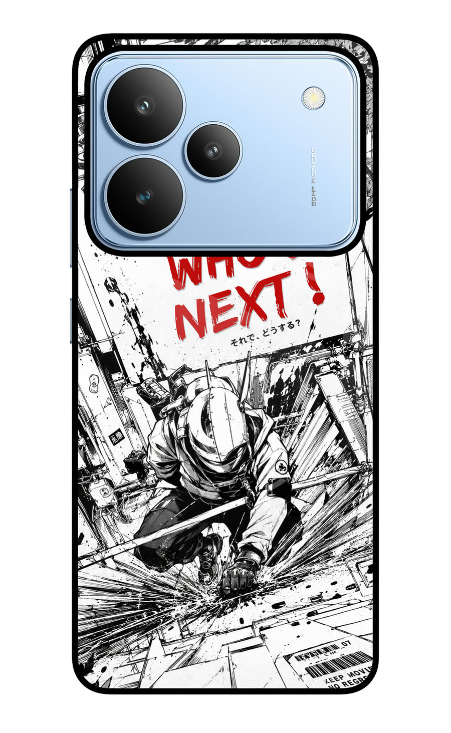 Who's Next Realme P4 Back Cover, Glass case