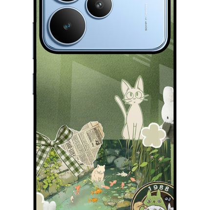 Aesthetic anime Realme P4 Glass Case