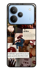 Zodiac Aries Realme P4 Glass Case