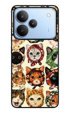Cool Cat Realme P4 Glass Case Back Cover by Casekaro