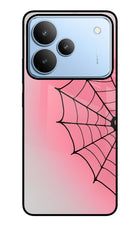 Pink Web Realme P4 Glass Case