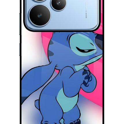 Stitch Hug Realme P4 Glass Case