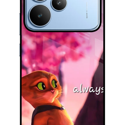 Always Cat Realme P4 Glass Case
