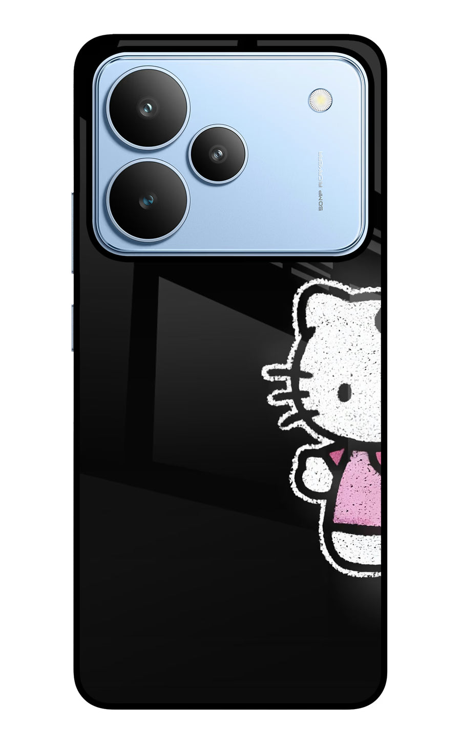 Kitty Charm Realme P4 Back Cover, Glass case
