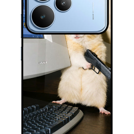 Hacker Hamster Realme P4 Glass Case