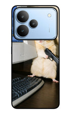 Hacker Hamster Realme P4 Glass Case