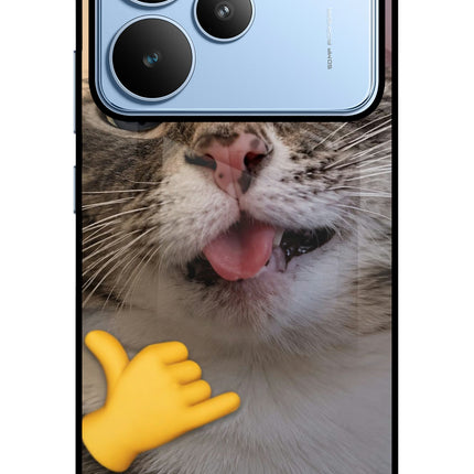 Silly Cat Call Realme P4 Glass Case