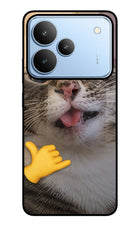 Silly Cat Call Realme P4 Glass Case