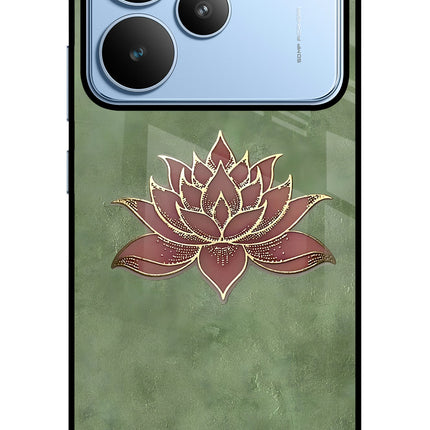 Lotus Grace Realme P4 Glass Case