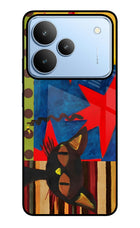 Pop Cat Realme P4 Glass Case