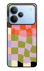 Wavy Grid Realme P4 Glass Case