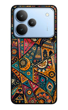 Folk Print Realme P4 Glass Case
