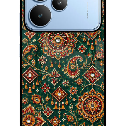 Green Pataka Realme P4 Glass Case