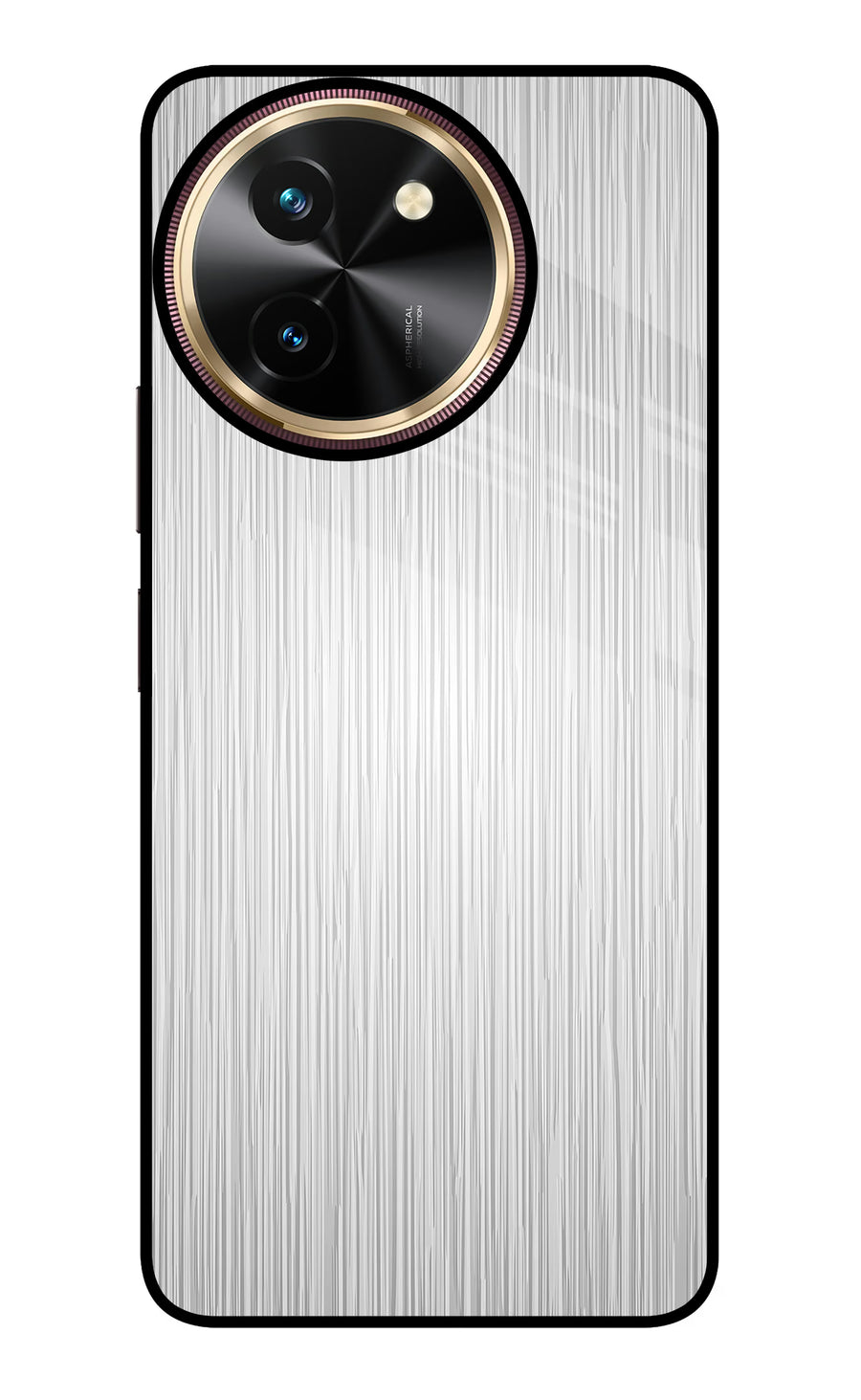 Wooden Grey Texture Vivo T3x Back Cover, Glass case