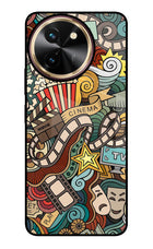 Cinema Abstract Vivo T3x Glass Case