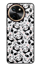 Cute Panda Vivo T3x Glass Case