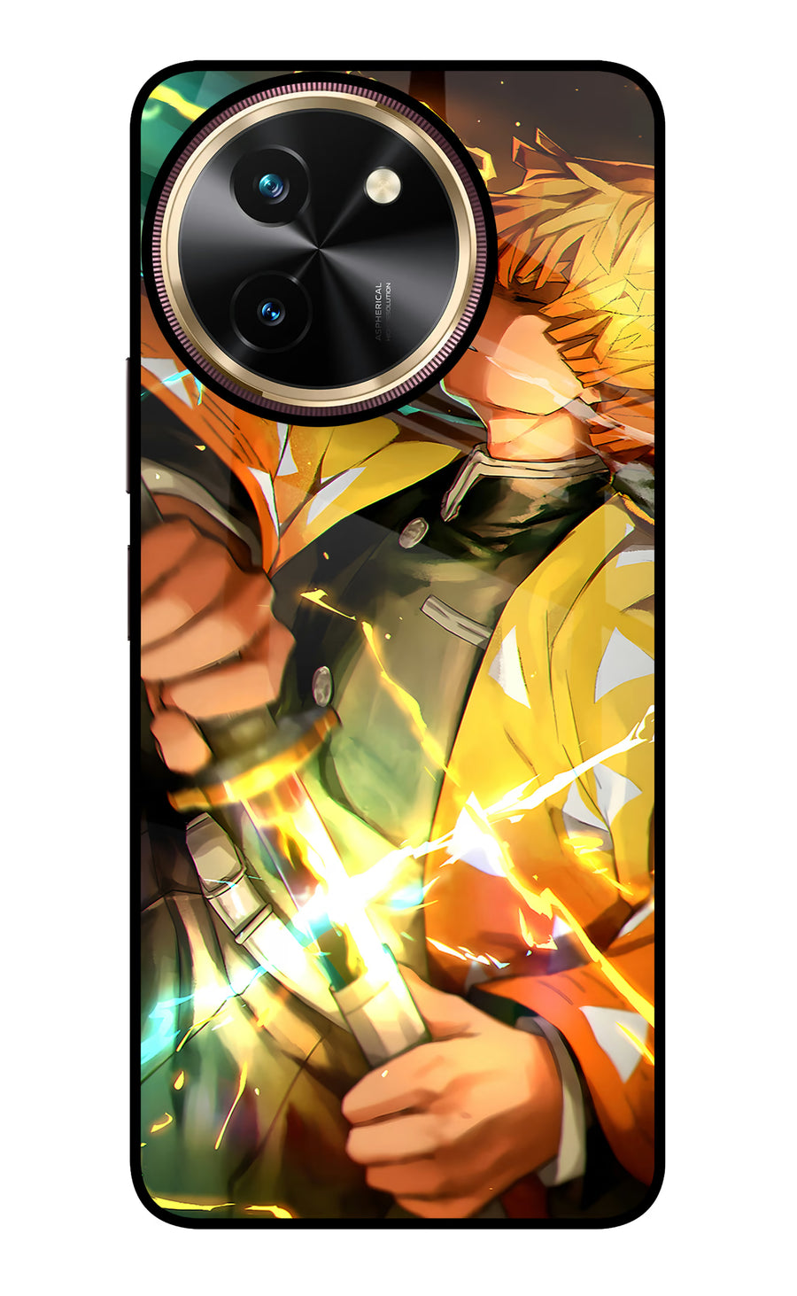 Demon Slayer Vivo T3x Back Cover, Glass case