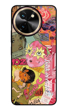 Funkover Vivo T3x Glass Case Back Cover by Casekaro