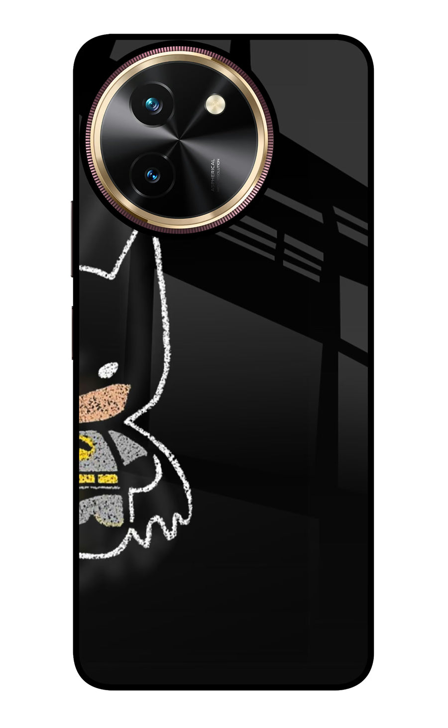 Bat Kitty Vivo T3x Back Cover, Glass case