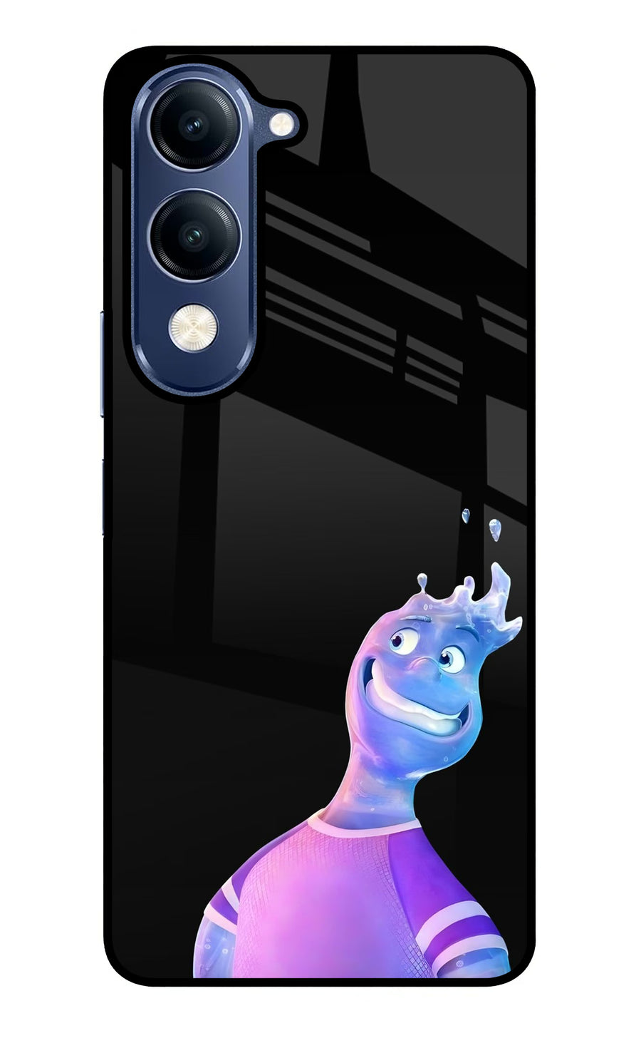 Wade Wave Vivo V40 Lite Back Cover, Glass case
