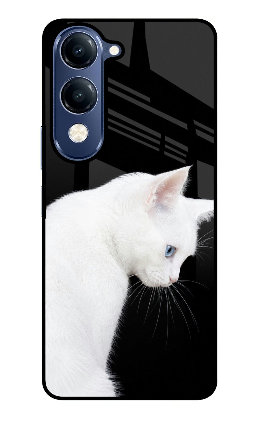 Snow Gaze Vivo V40 Lite Back Cover, Glass case