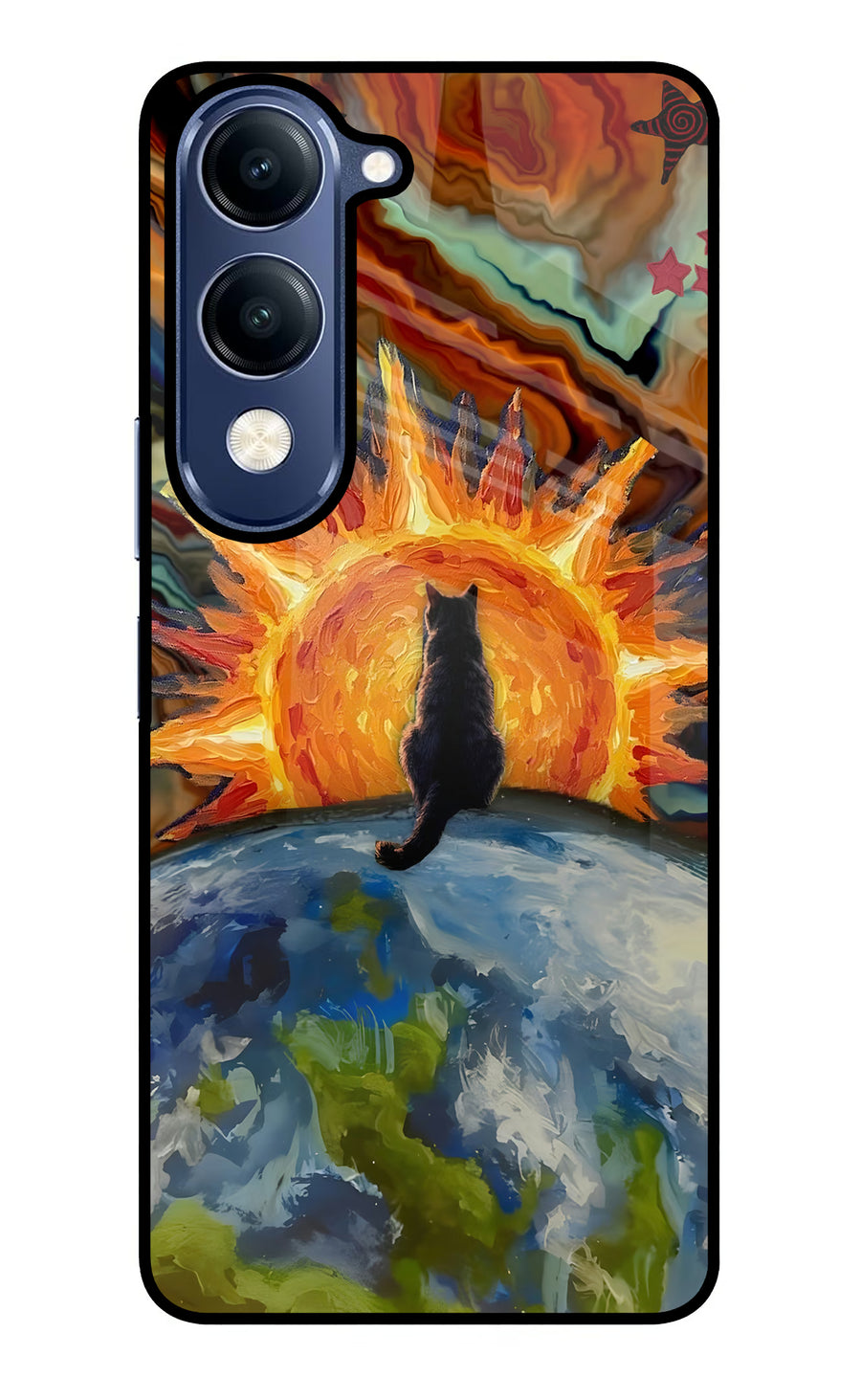 Sunrise Beyond Vivo V40 Lite Back Cover, Glass case