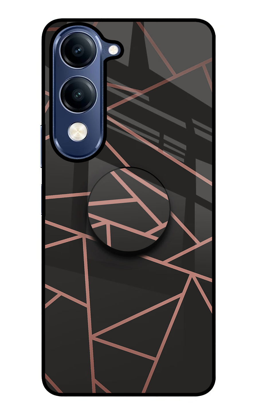 Geometric Pattern Vivo V40 Lite Pop Case, Glass case